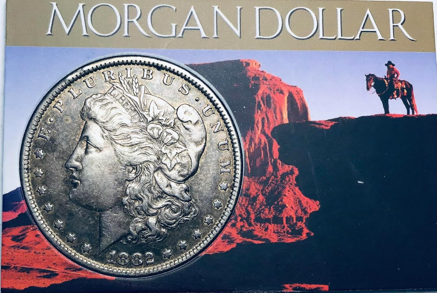 1882 P Morgan Silver Dollar About Uncirculated