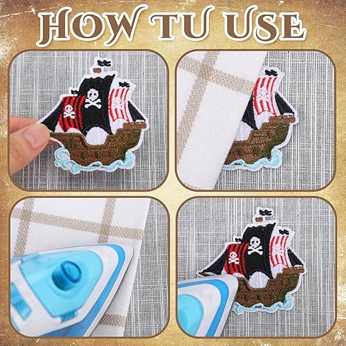 Vista 25 de Hotop 48 parches para planchar con temática de campamento, parches de aventura al aire libre, mochileros de montaña, parches bordados para jeans