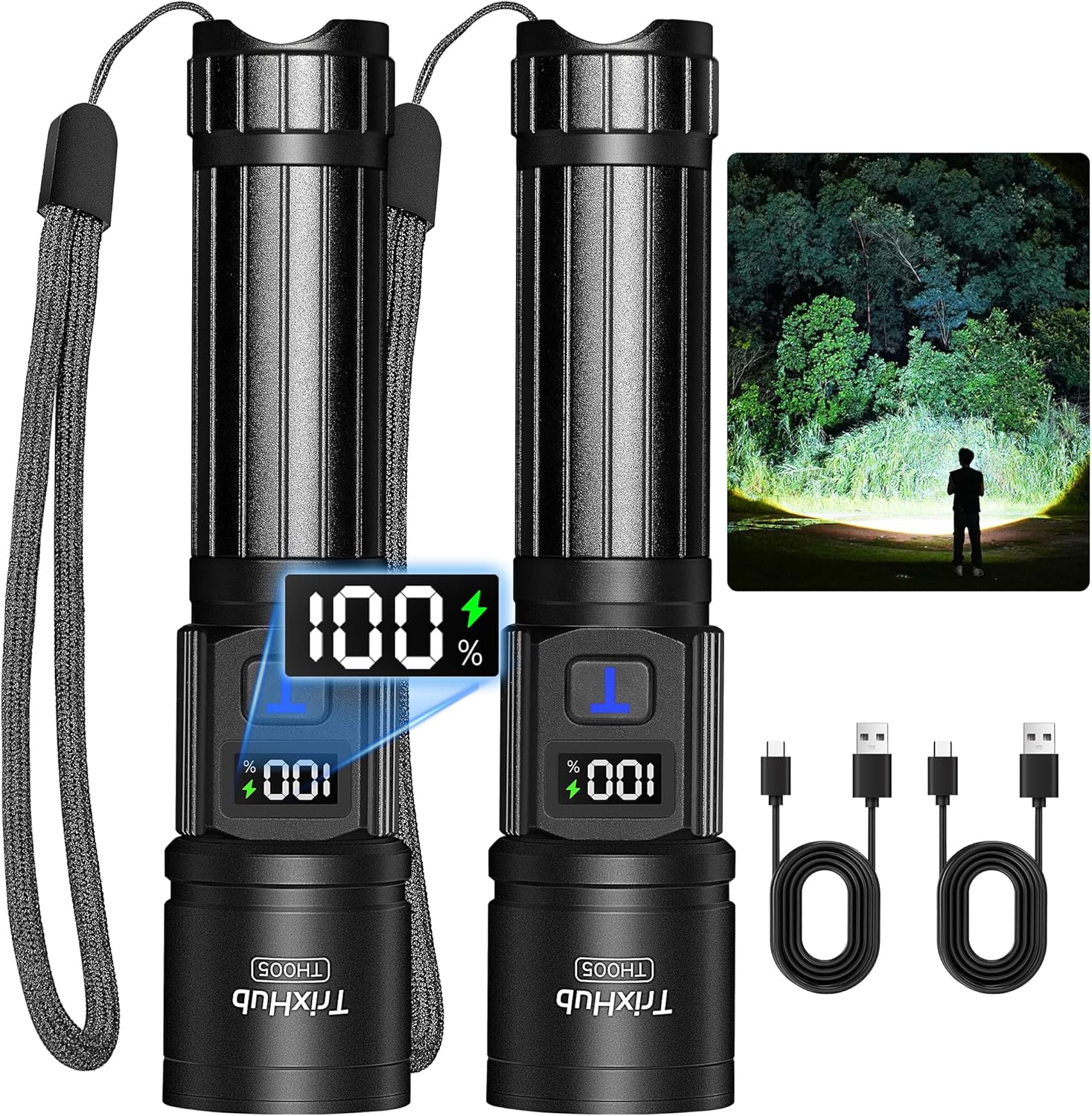 Rechargeable Flashlights 2 Pack