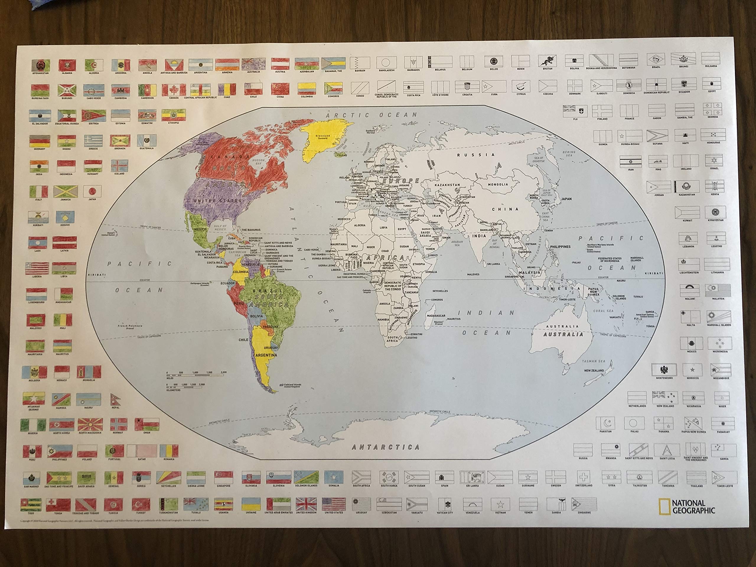 Coloring Pages World Atlas