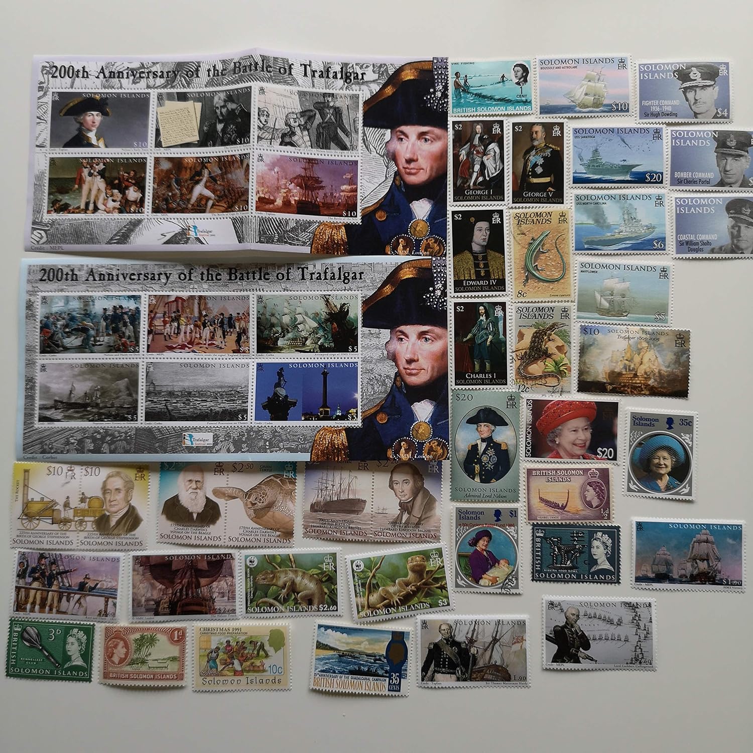 50 to 1000 Different British Solomon Islands Stamps Collection (Stamps