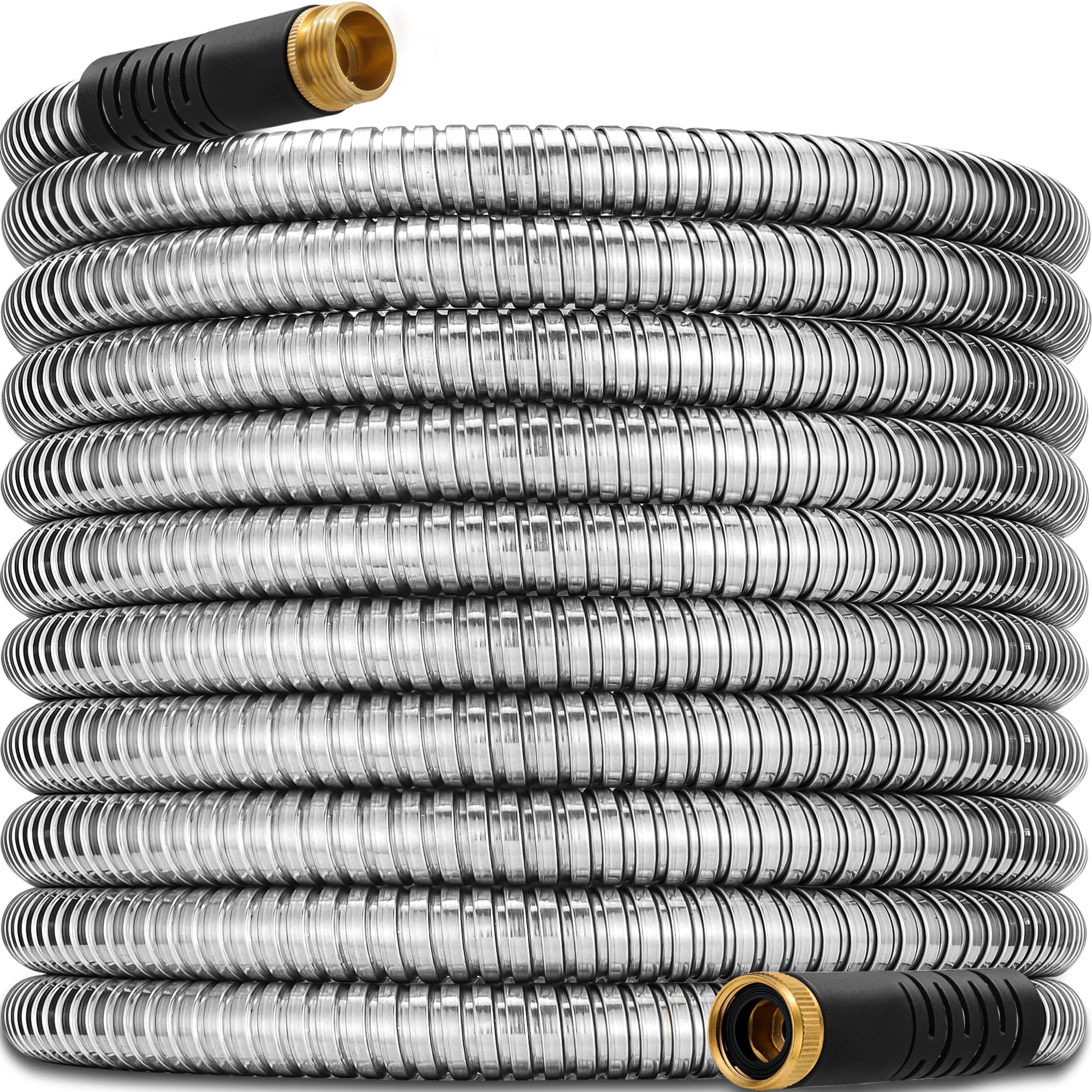 Armor Metal Hose Metal Garden Hose (50'), The Original 304 Stainless Steel Hose