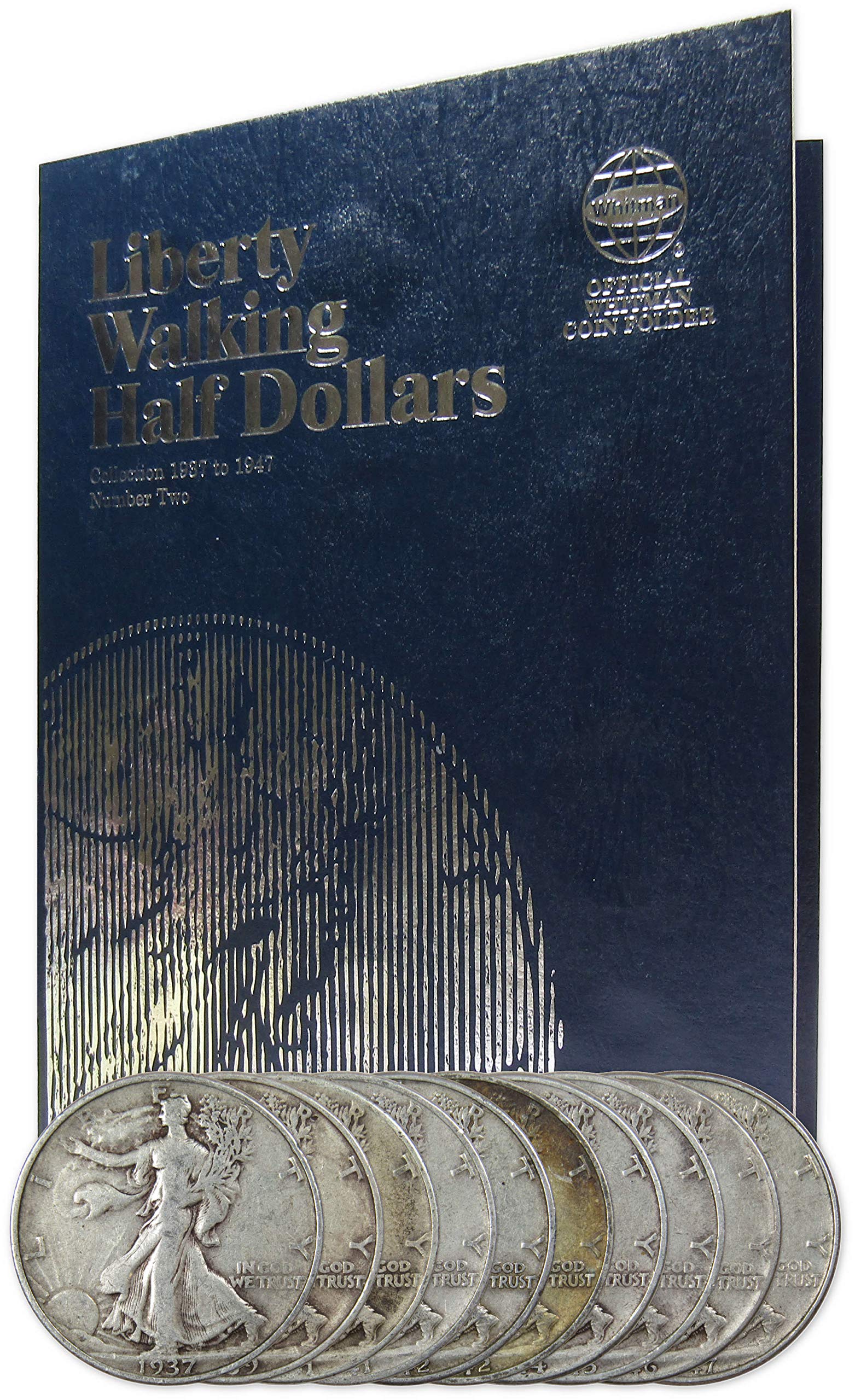 Sponsored Ad - Liberty Walking Silver Half Dollar 10 Coin Set Circulated with Folder