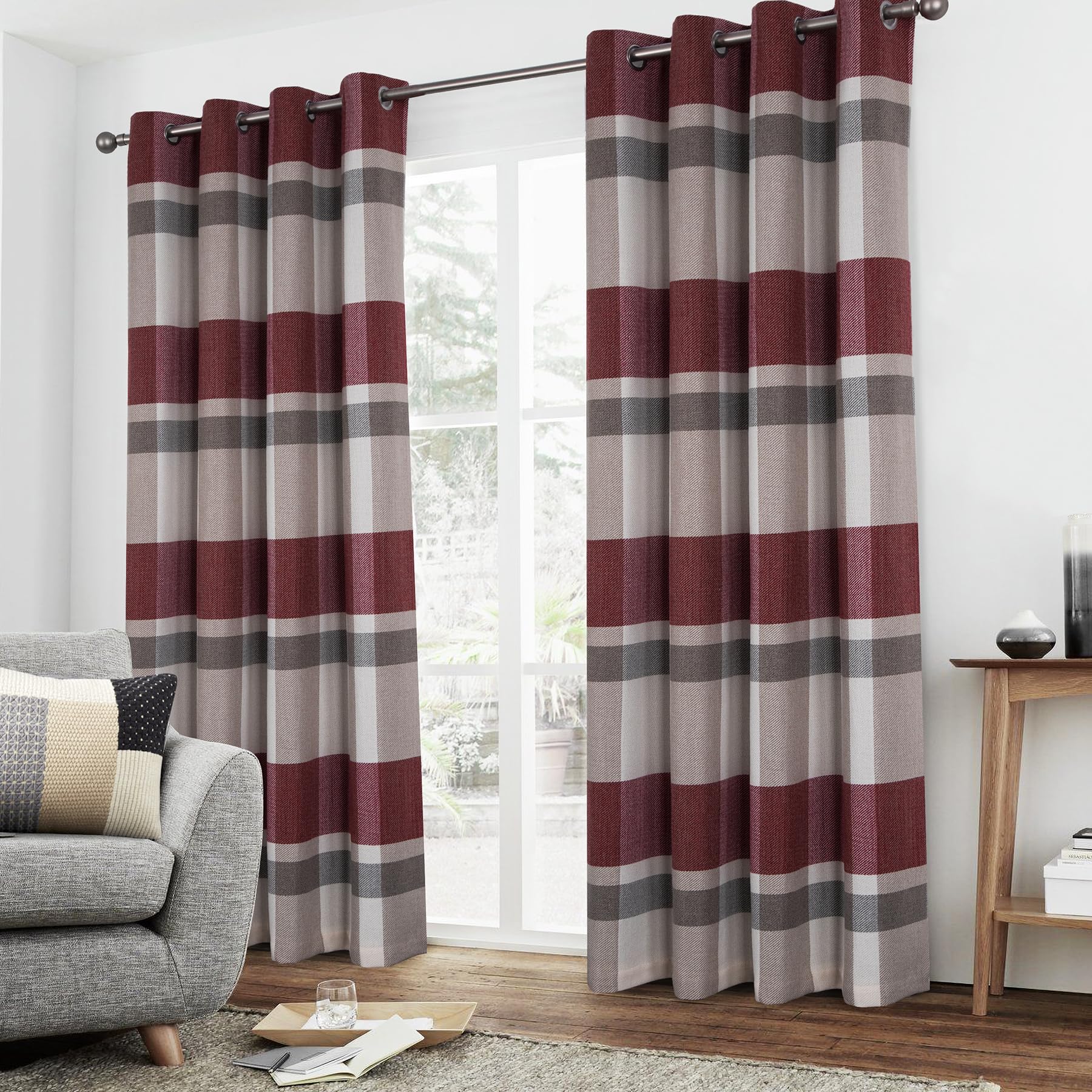 navy-beige-and-red-plaid-curtains-check-blackout-eyelet-pair-tartan