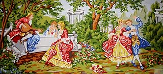 Printed Canvas or Threads for Tapestry Embroidery Needlepoint Gobelin L (Canvas, Friends 11394)