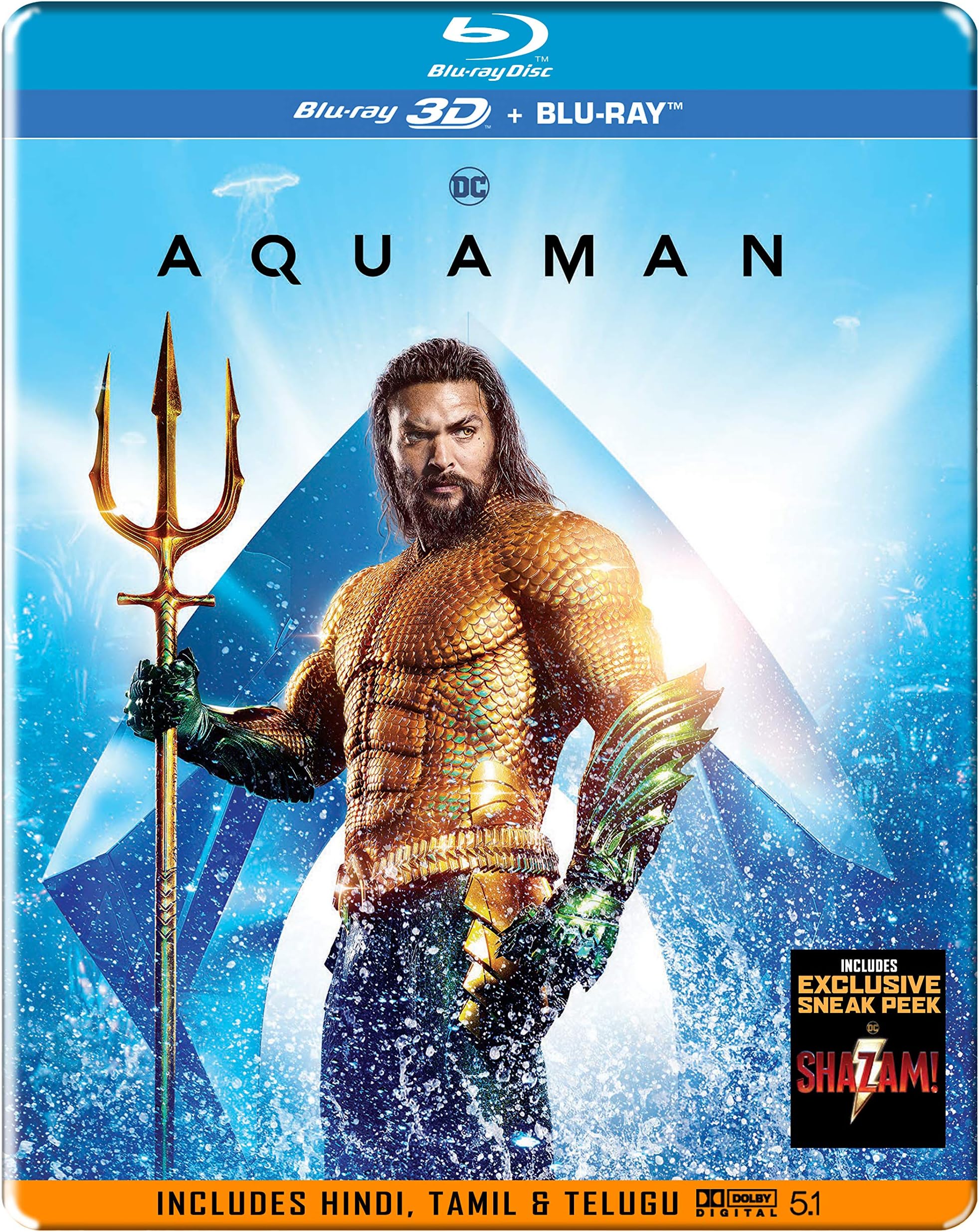Aquaman (Steelbook) (Blu-ray 3D & Blu-ray) (2-Disc)