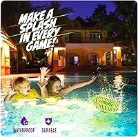 Vista 4 de Fútbol acuático iluminado para piscina, playa, lago – Juguetes de piscina impermeables para niños de 8 a 12 años – Regalo para adolescentes