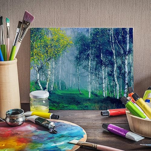 Miniatura 7 de FIXSMITH - Lienzos para pintar, de calidad profesional, hecho de 100% algodón, sin ácidos, para profesionales, pintores aficionados, estudiantes y