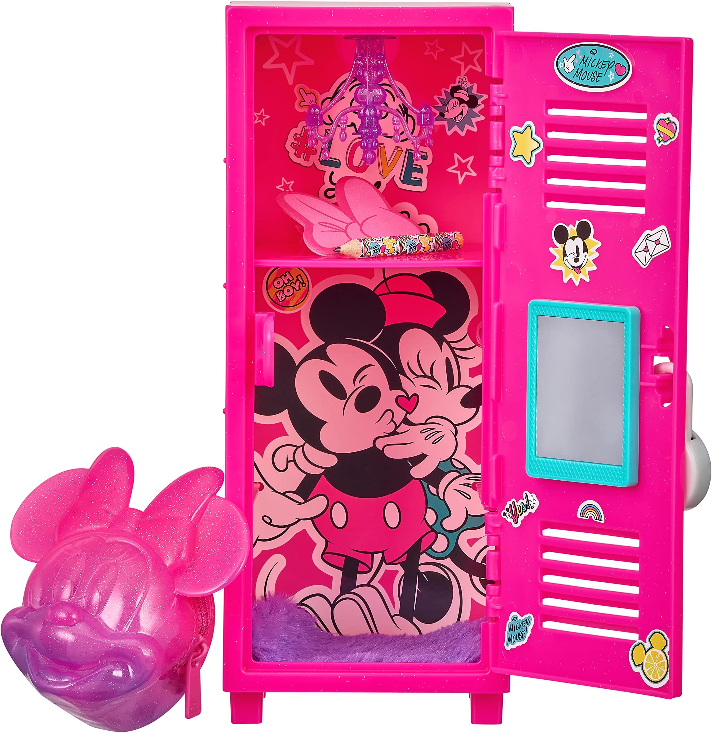 Disney - Minnie Mouse Locker and Exclusive Backpack. Customize Your Locker with 10 Surprises