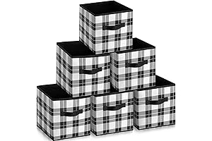 Black and White Buffalo Plaid Gift Boxes: Your Perfect Christmas Storage Solution