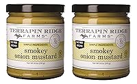 Vista 1 de Terrapin Ridge Farms Smokey Onion Gourmet Mustard - Dos frascos de 8.5 onzas