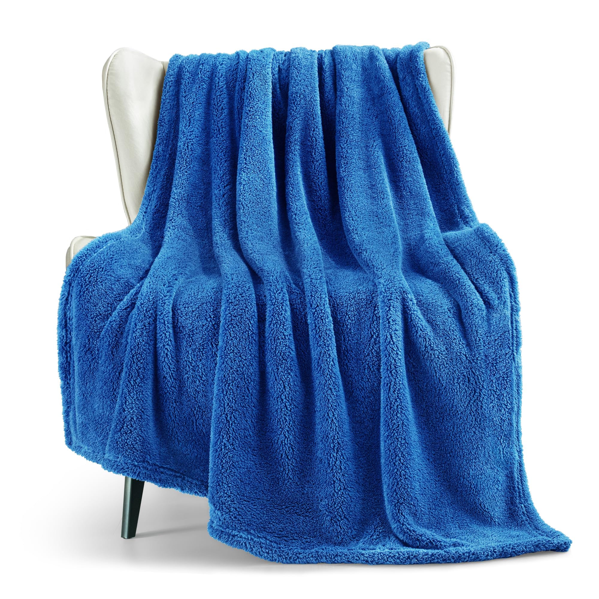 Exclusivo Mezcla Soft Fleece Throw Blanket for Sofa Super Soft Velvet Plush Blanket for Bed Fuzzy Cozy and Warm for All Seasons 127x152 CM