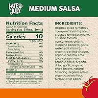 Vista 2 de Late July Snacks Salsa Mediana, Tarro de 15.5 oz