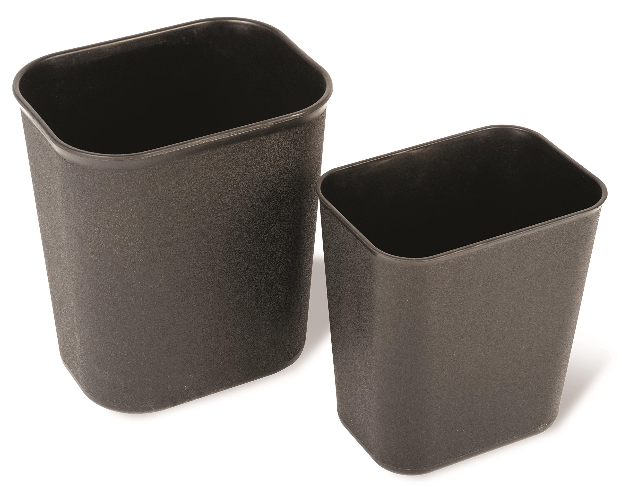 Corbeilles Poubelle Ignifuges Haut de Gamme 6,6L - Modèle Noir FR-1002-BLA-A (Lot de 20)