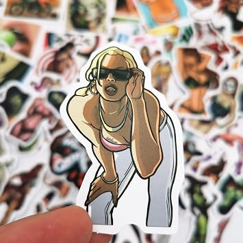 Hot Girl Sexy Anime Stickers Pack of 100 Pieces Pin Up Graffiti Decals for Skateboard Bike Water Bottle Motorcycle Laptop Guitar Waterproof Vinyl Sticker for Adults 3.5x2.13x0.01inch