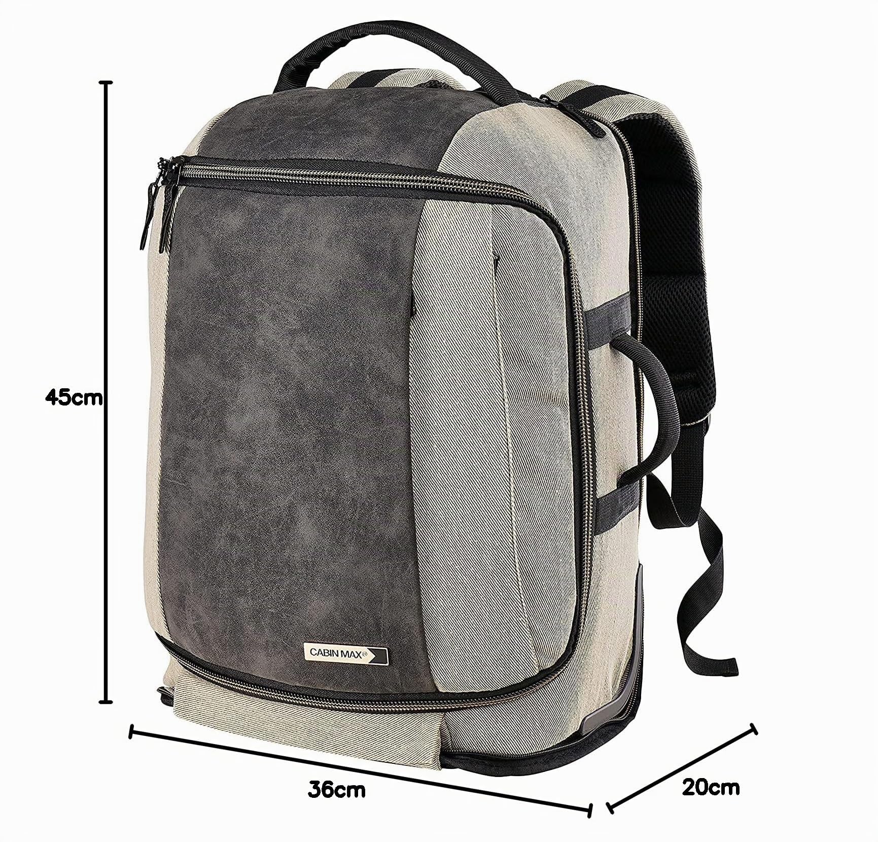 Cabin Max für Easyjet Handgepäck 45x36x20 Rucksack, Reisetasche für unter den Sitz, Handgepäck Tasche für Flugzeug, Kabinentasche, Handgepäck 45 X 36 X 20 cm - Laptopfach (Cabin Bag Manhattan 30L)