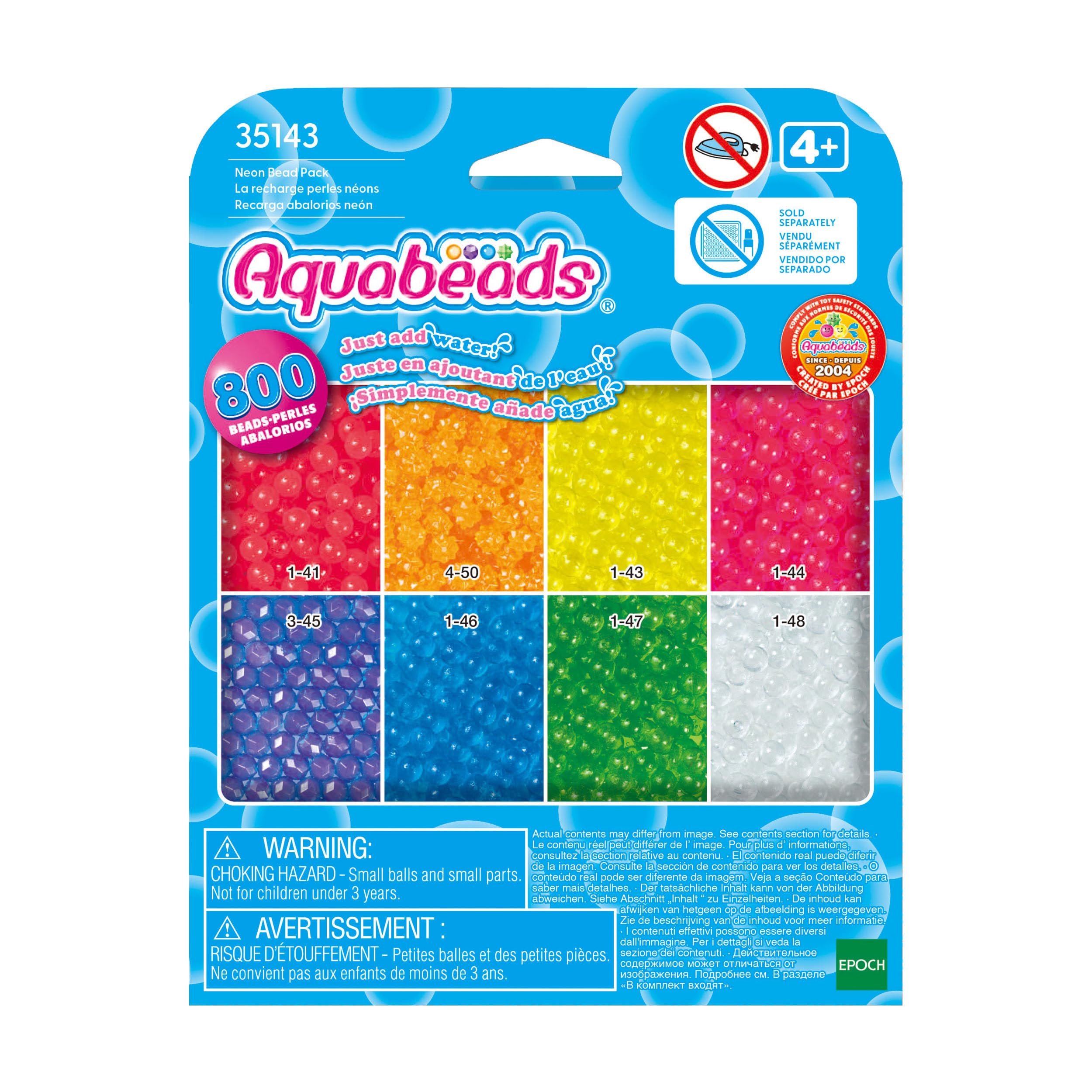 Aquabeads - Neon Bead Pack - Arts & Crafts Bead Activity Toy 35143