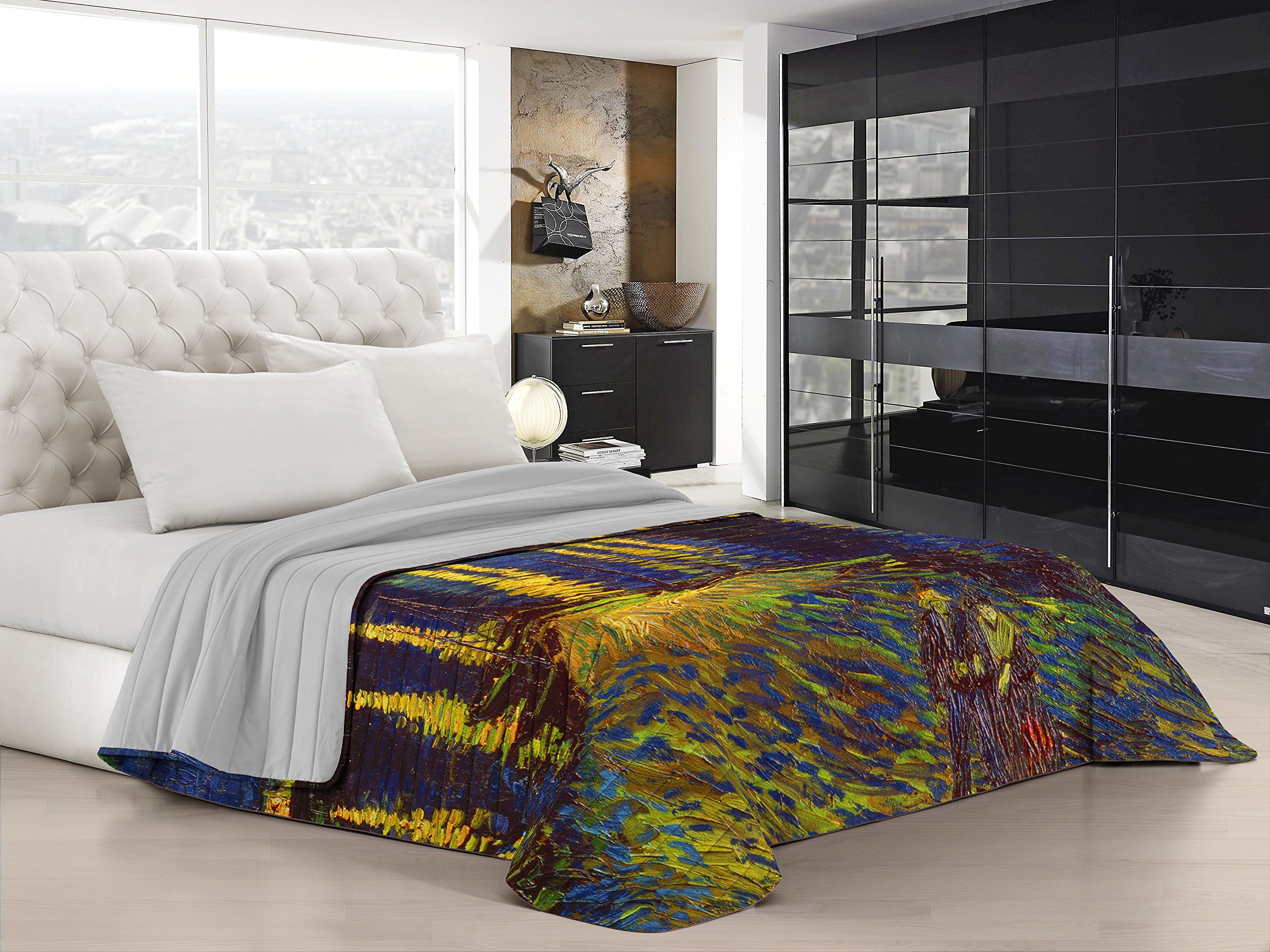 Trapuntino Estivo SOGNI D’AUTORE In Microfibra - Stampa Digitale, Matrimoniale, Made In Italy