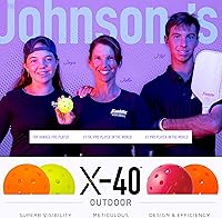 Vista 10 de Franklin Sports X-40 pelotas de Pickleball al aire libre - Bola oficial del Pickleball de EE. UU., APP Tour + US Open - Tamaño reglamentario