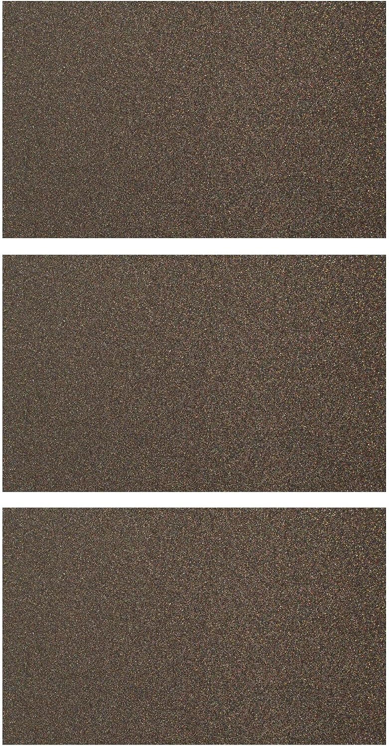 Obsidian Stardust Glitter Acrylic - 3 Sheets| 2.6mm (1/8th Inch), 12x19 inch, CO2 Laser & CO2 Glowforge Ready, cast Acrylic in a Variety of Patterned Colors, Craft Closet Brand