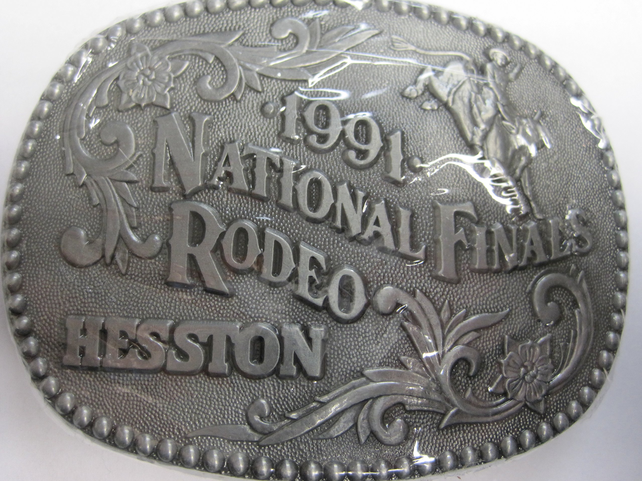 Amazon.com: Hesston 1991 National Finals Rodeo NFR Adult Belt Buckle New in  Original Shrinkwrap : Clothing, Shoes & Jewelry