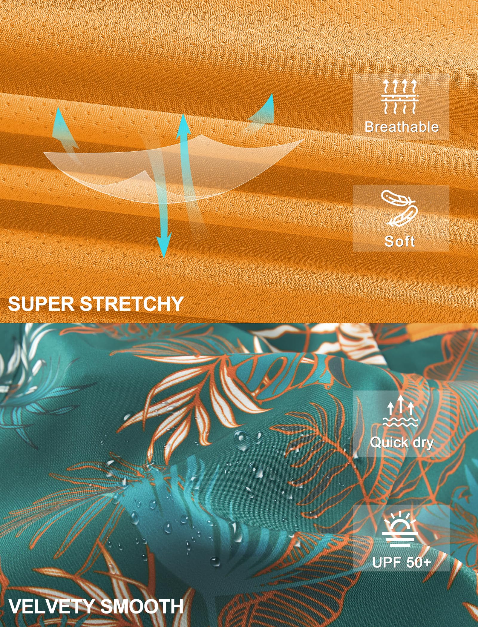 APTRO Costumi Pantaloncini da Bagno Uomo Mare Surf Piscina Stampa Hawaiana Estiva Grande Asciugatura Rapida con Fodera in Rete