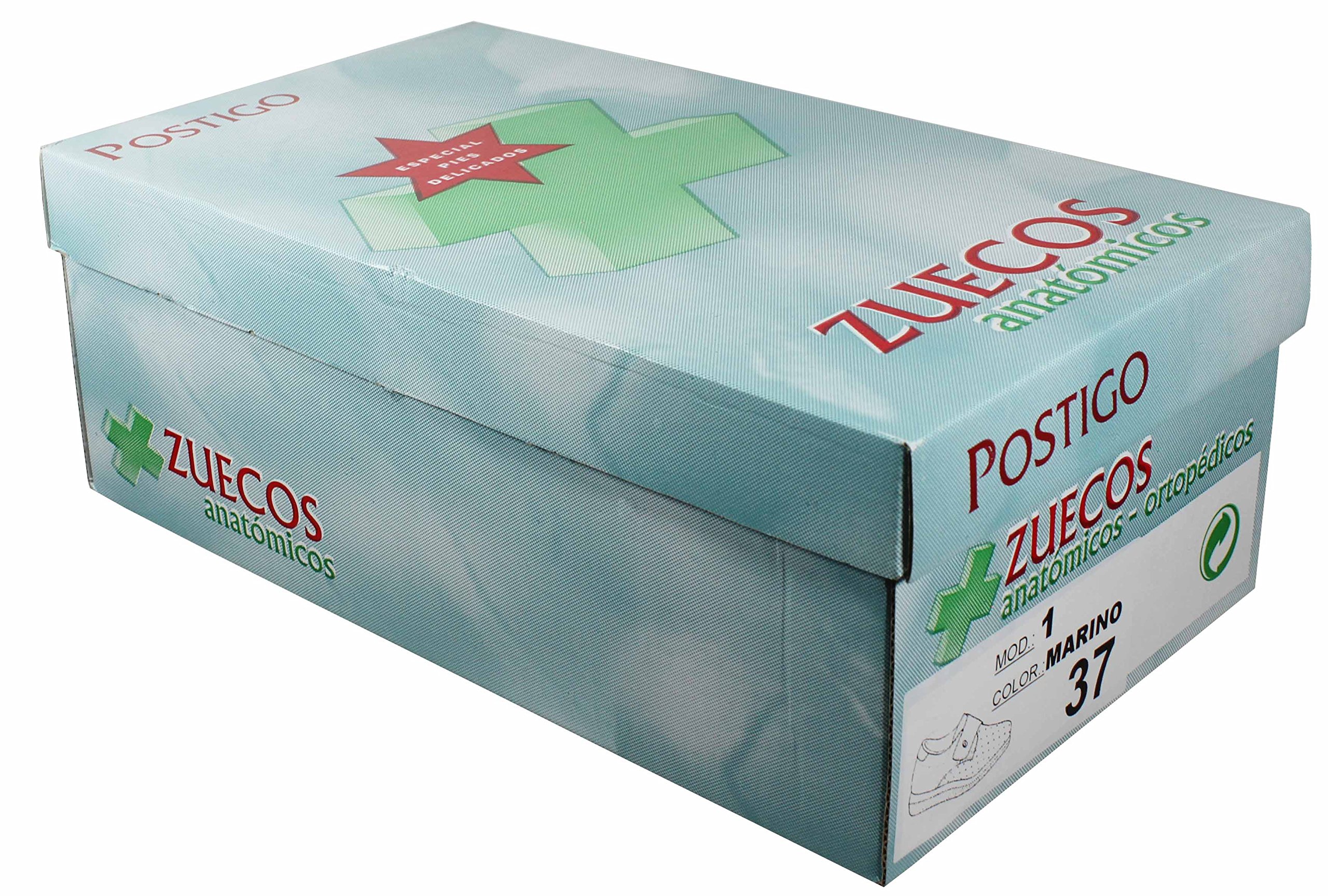 Postigo 1 -Zapato Sanitario Anatómico Velcro Piel Unisex