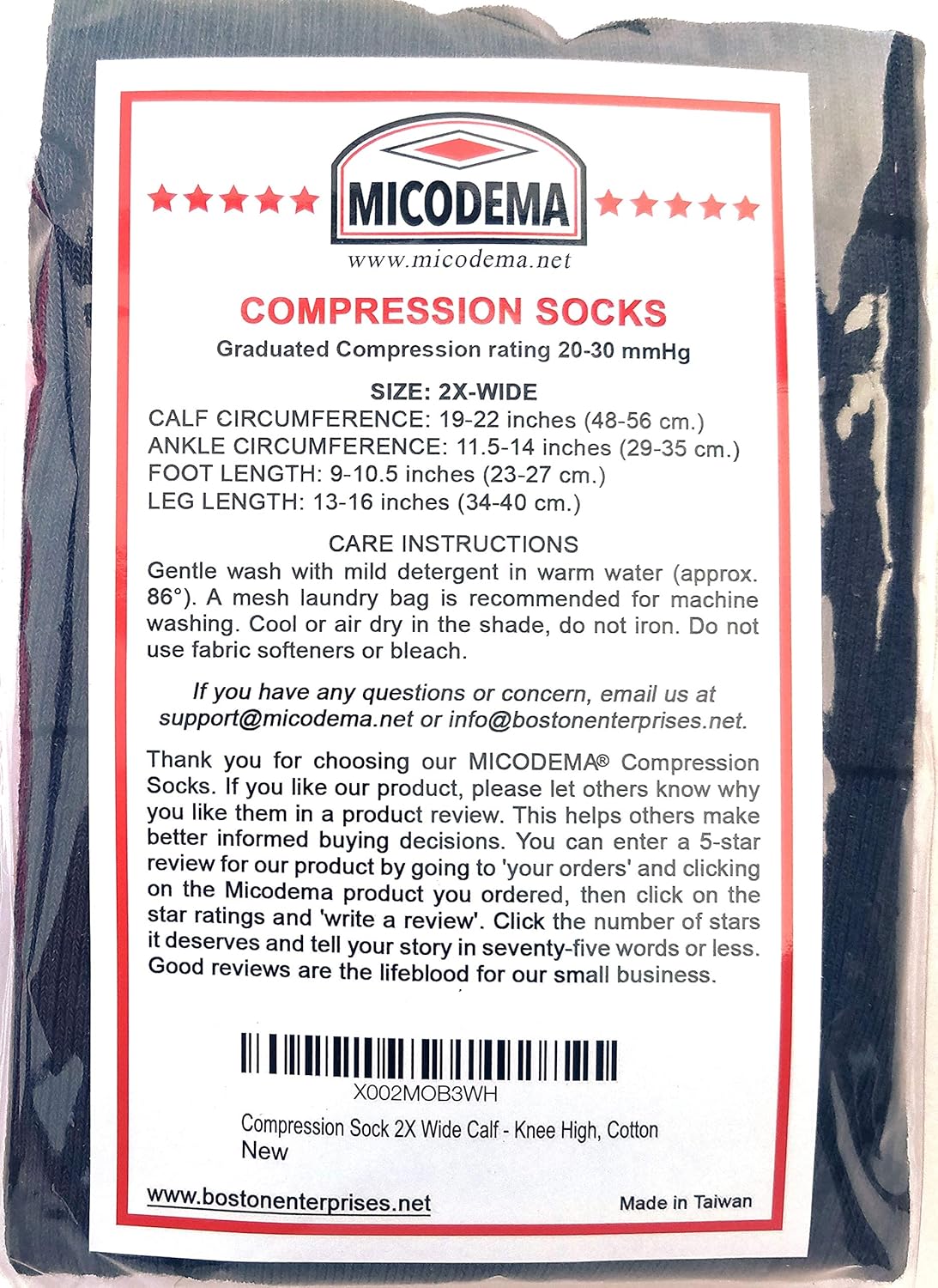 幅広ふくらはぎ用着圧ソックス - 足首と土踏まずのサポート | しっかりとしたグラデーションサポート ニーハイ プラスサイズ プレミ