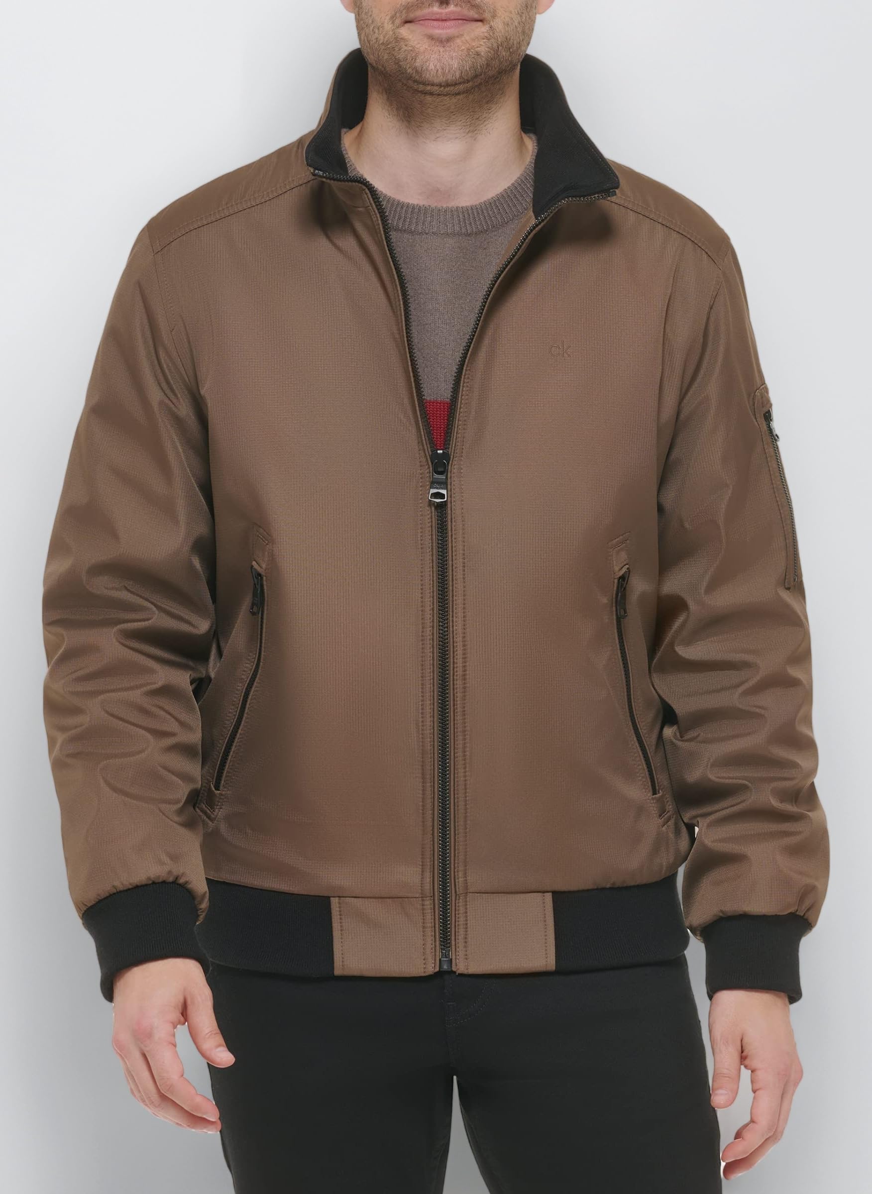 Calvin Klein Men's Winter Coats - Sherpa-lined Hooded Soft Shell Jacket Jacket
