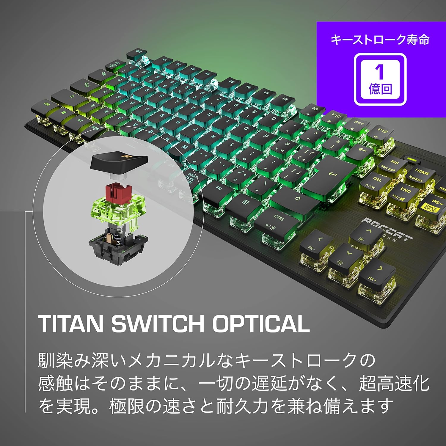 ROCCAT ゲーミングキーボード Vulcan TKL Pro Panama | Ubuy