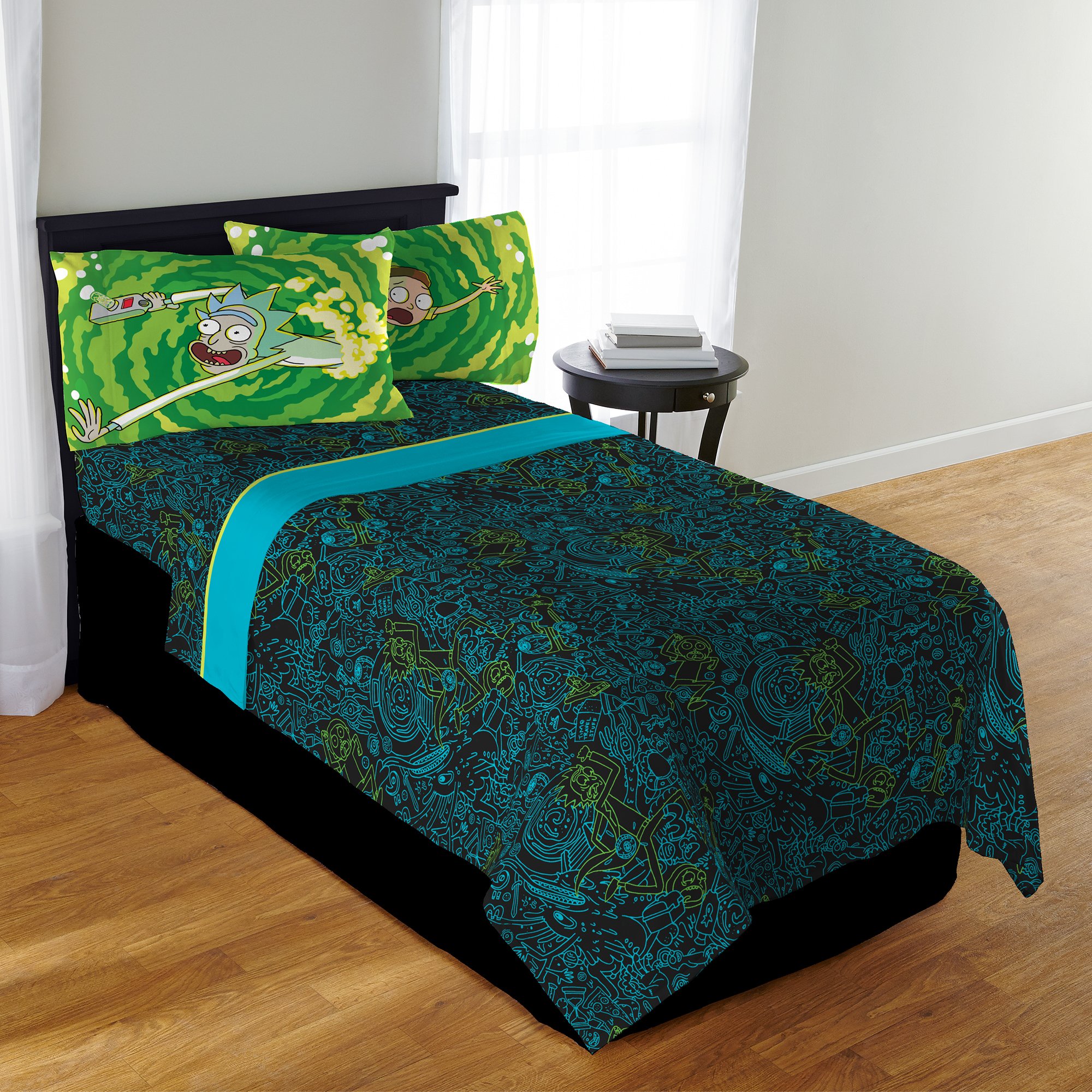 Franco Kids Bedding Sheet Set, Full, Rick and Morty