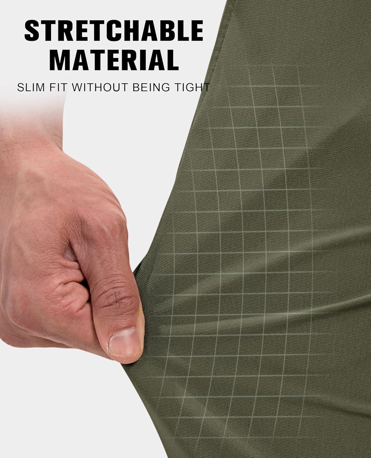 Lion Nardo Stretch Mens Golf Pants Slim Fit Dress Pants for Men Casual Men's Pants Lightweight Men's Golf Pants with Pockets