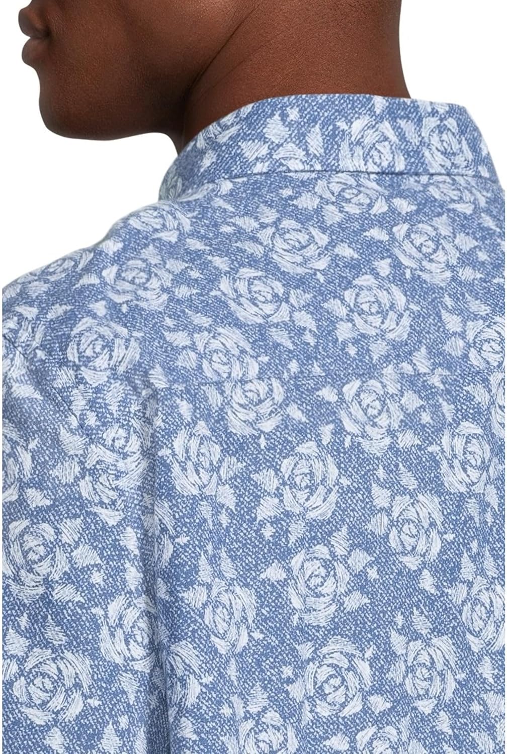 Johnston & Murphy Men's Short Sleeve Rose Print Linen Shirt - Image 4