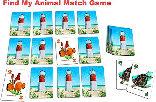 Miniatura 4 de GO FISH Juego de cartas Untamed Oceans para niños de 4 a 8 años en adelante, juego a juego, vieja criada y abofeteada con el mismo mazo - Fácil de