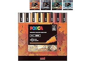 Colorful Creations with Poscoe Markers: Warm Shades for Every Surface