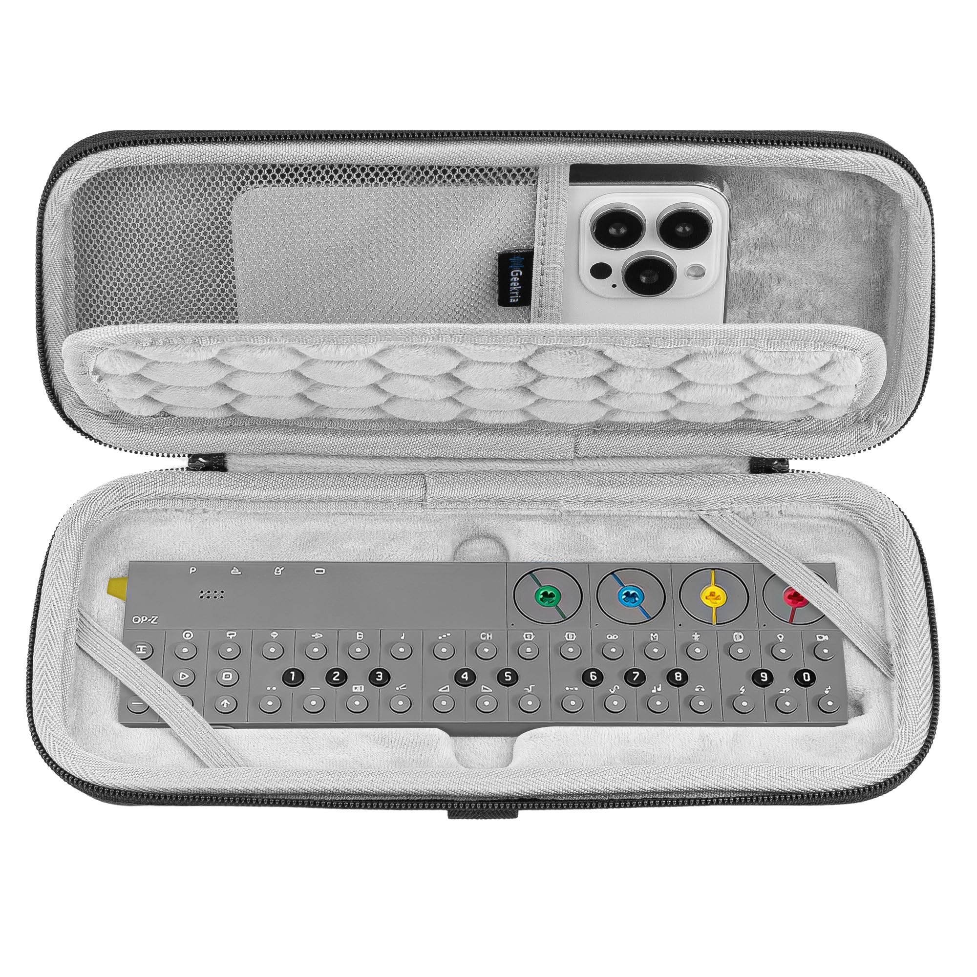 GEEKRIA Hard Shell Travel Carrying Case, Compatible with Teenage Engineering OP-Z Portable Sequencer, Synthesizer
