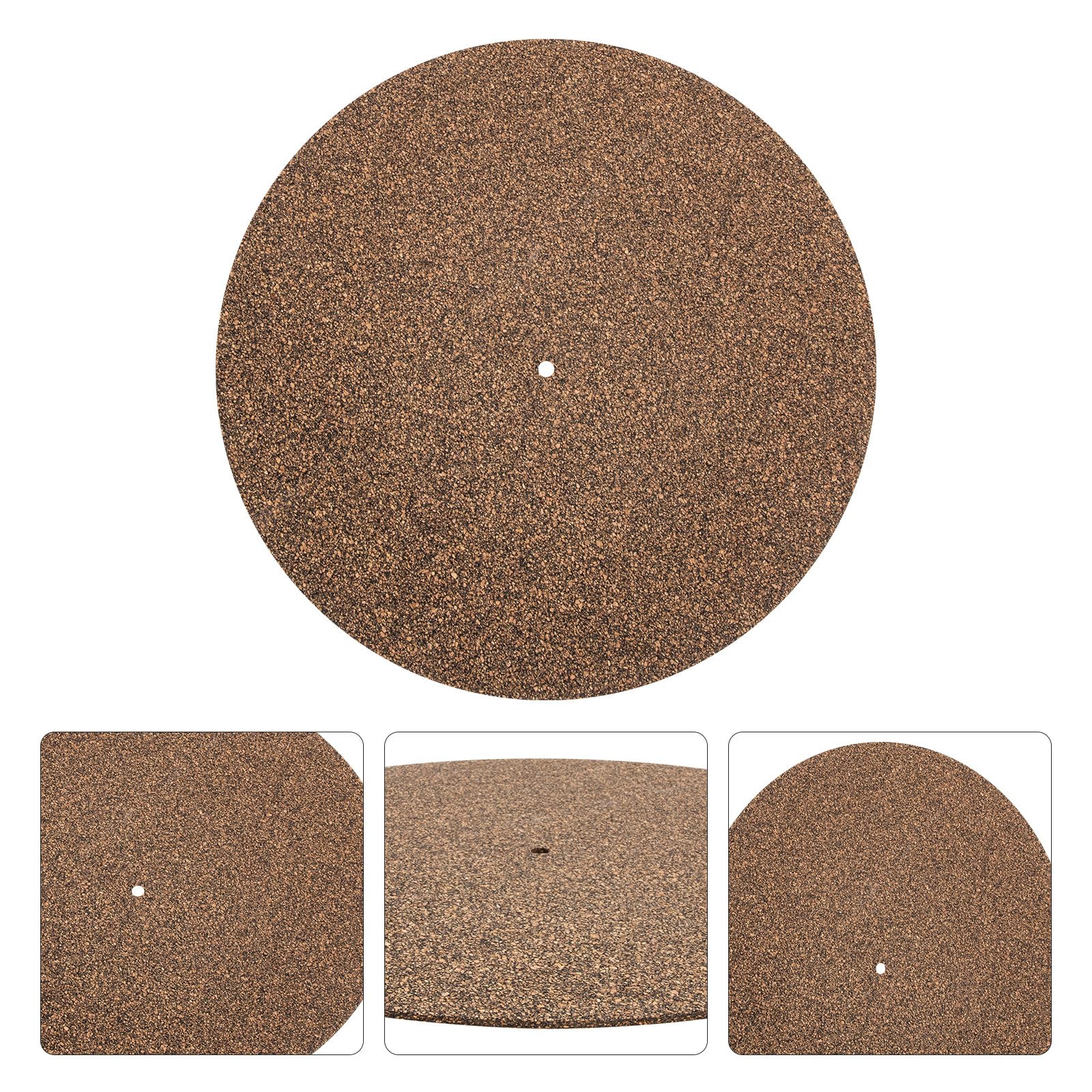 Tapis Liège pour Platine Vinyle Coussin Antichoc et Antidérapant pour Disque Protection pour Tourne-disques et Accessoires Vinyle