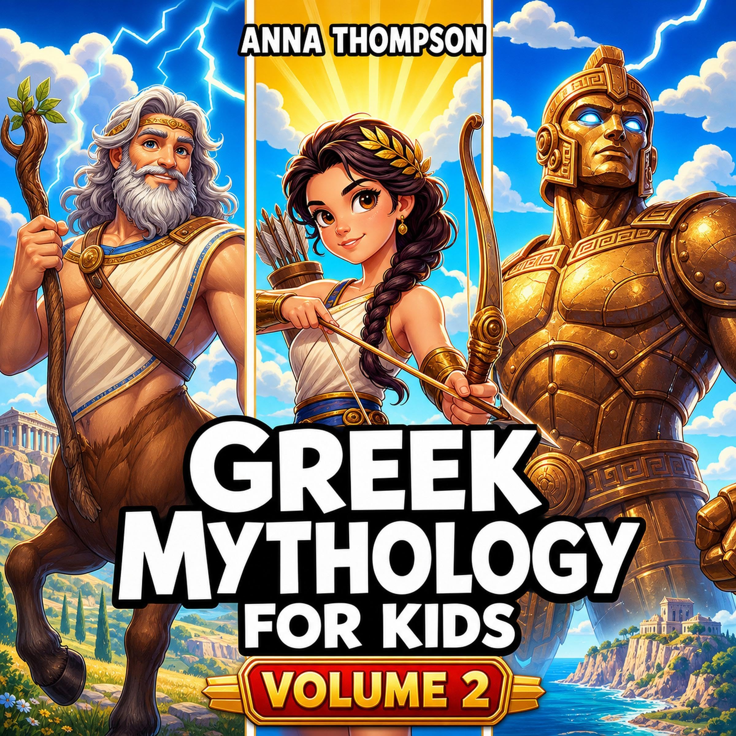Cover art for Greek Mythology for Kids, Volume 2