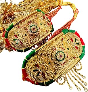 Rajputi Bajuband for Women | Traditional Red & Gold Armlet | Ethnic Rajasthani Bridal Jewellery | Model 7003 Price In India