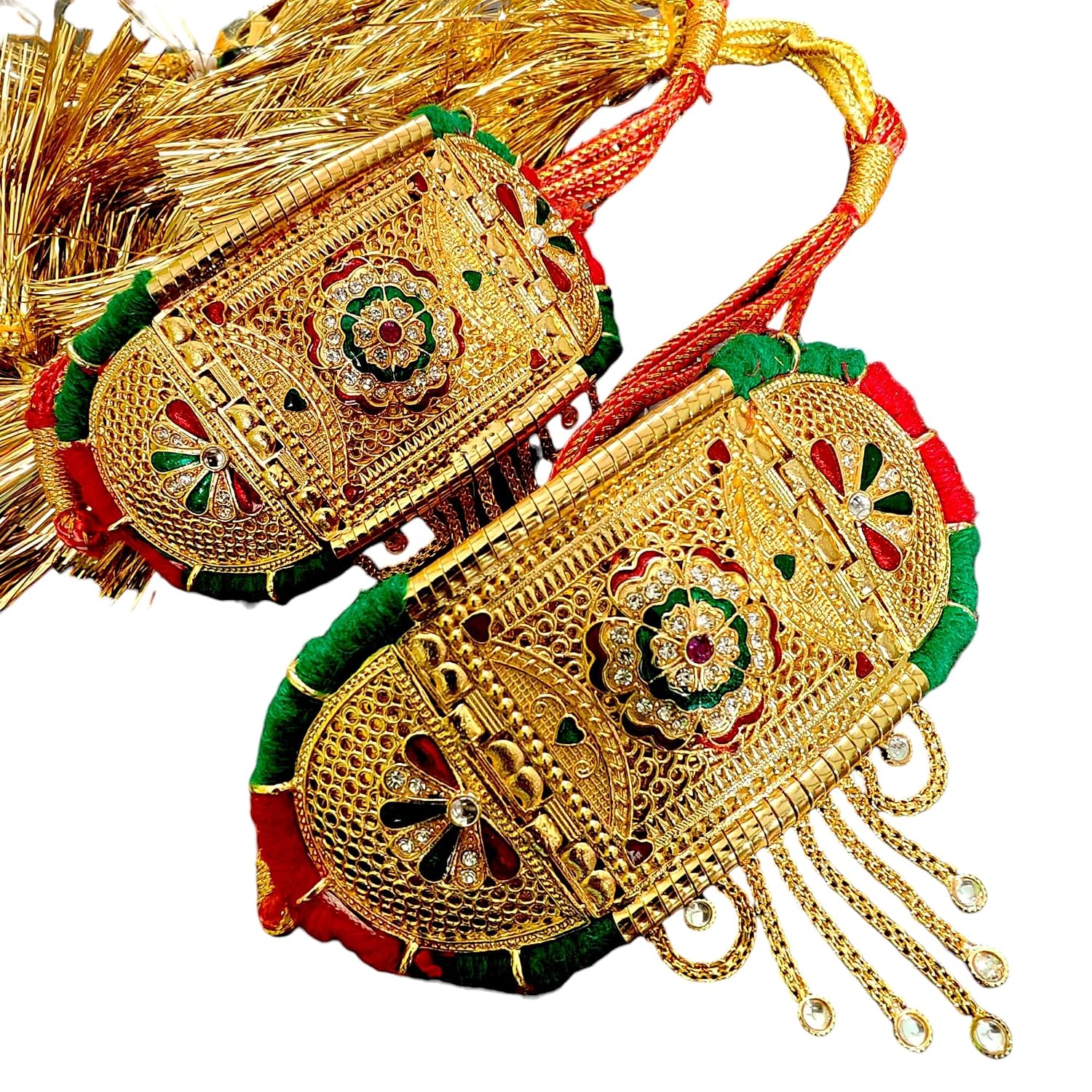 Rajputi Bajuband for Women | Traditional Red & Gold Armlet | Ethnic Rajasthani Bridal Jewellery | Model 7003 - Review, Price and Buying Guide