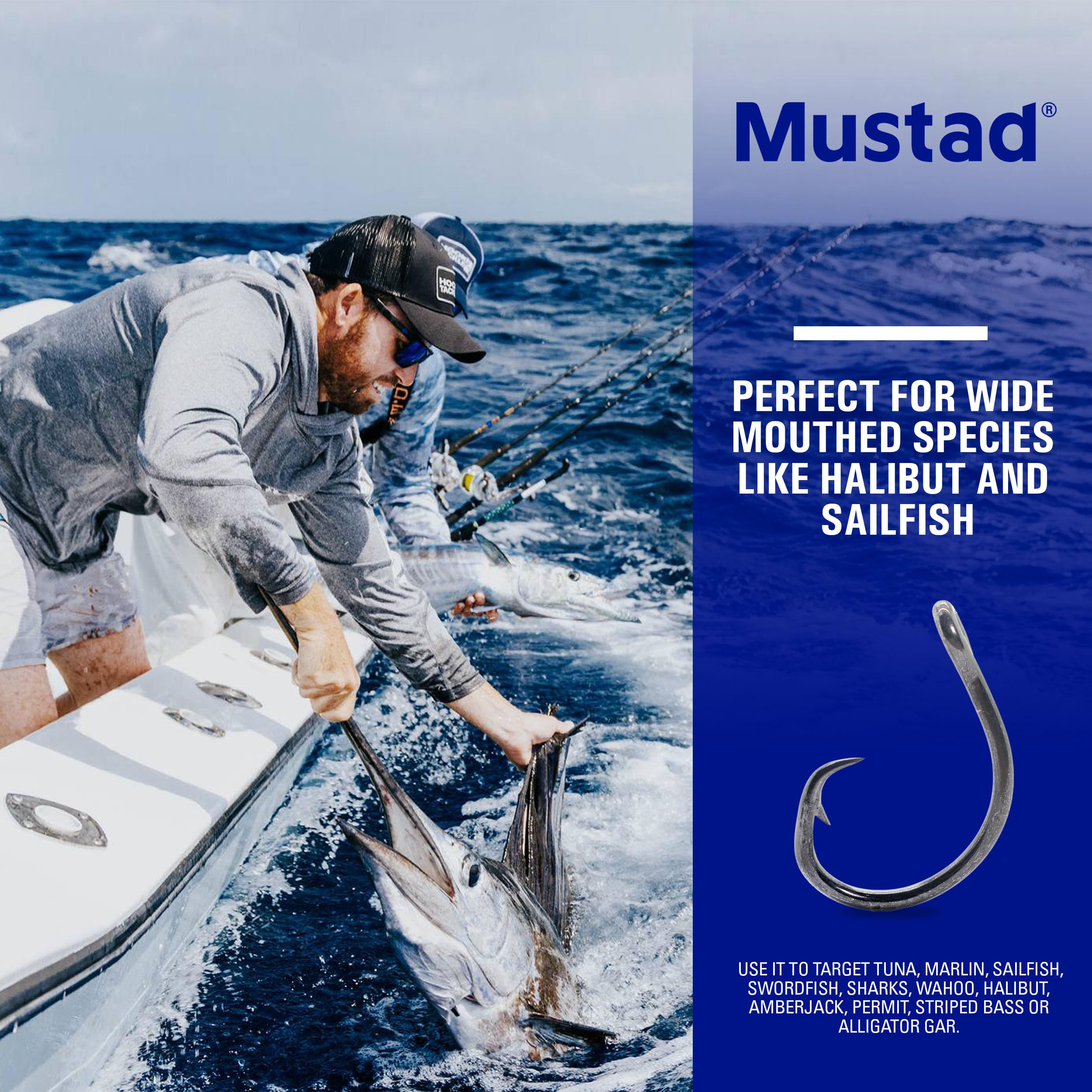 Mustad UltraPoint Demon Perfect Offset Circle Hooks - 4X Strong, Black Nickel, Pack Of 7 (Size 5/0) - View #3