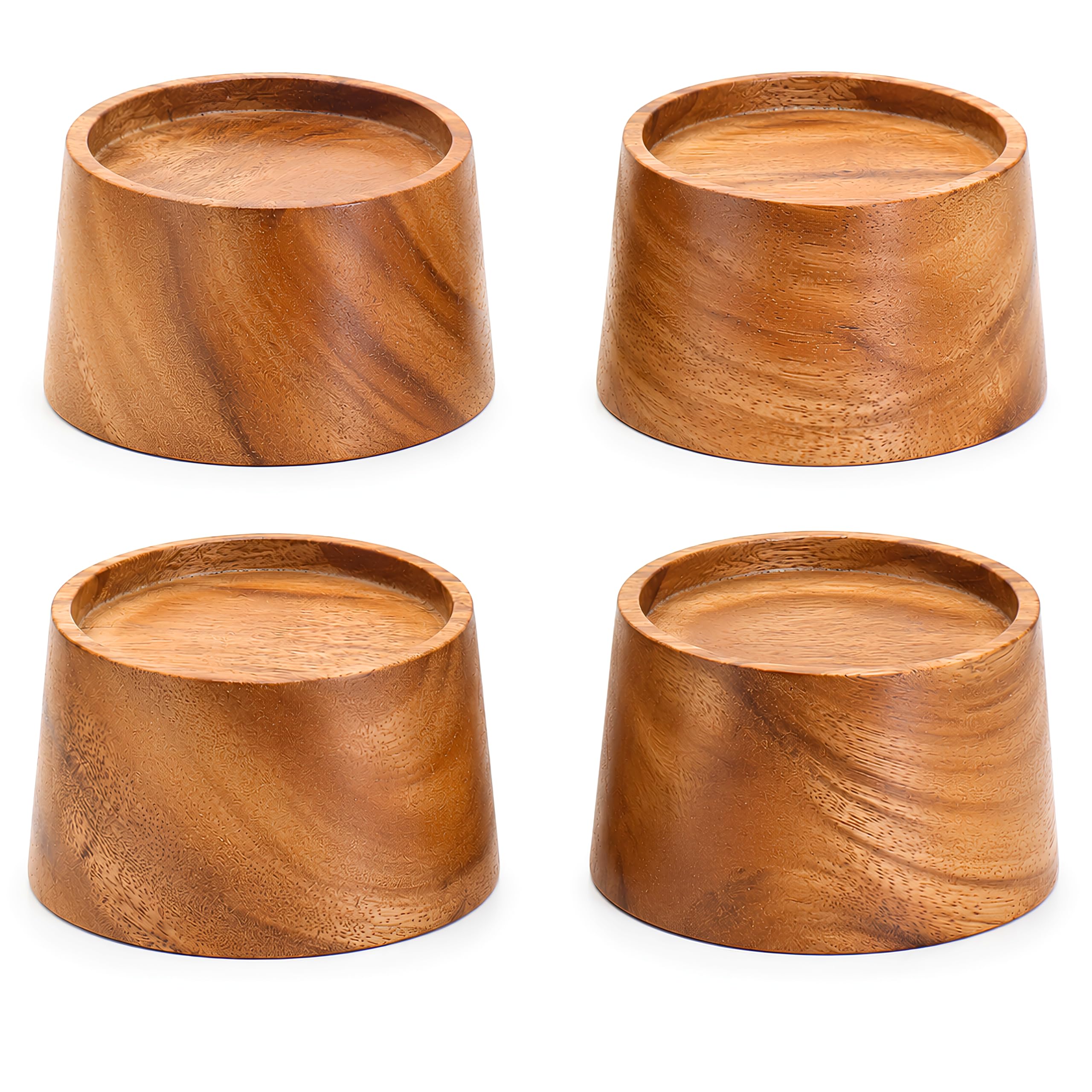 Wooden Bed Risers 1 Inch Set of 4, Solid Rosewood Furniture Risers for Bed Sofa Fridge Washing Machine, Heavy Duty Furniture Lifts, Anti Slip Floor Protectors, Space Saving Blocks (2 in Mango Wood)-image-46