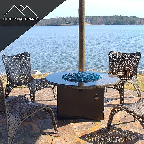 Miniatura 6 de Blue Ridge Brand Cubos reflectantes de vidrio para hoguera, vidrio de grado profesional para hogueras, roca de vidrio de 1 pulgada, piedras de