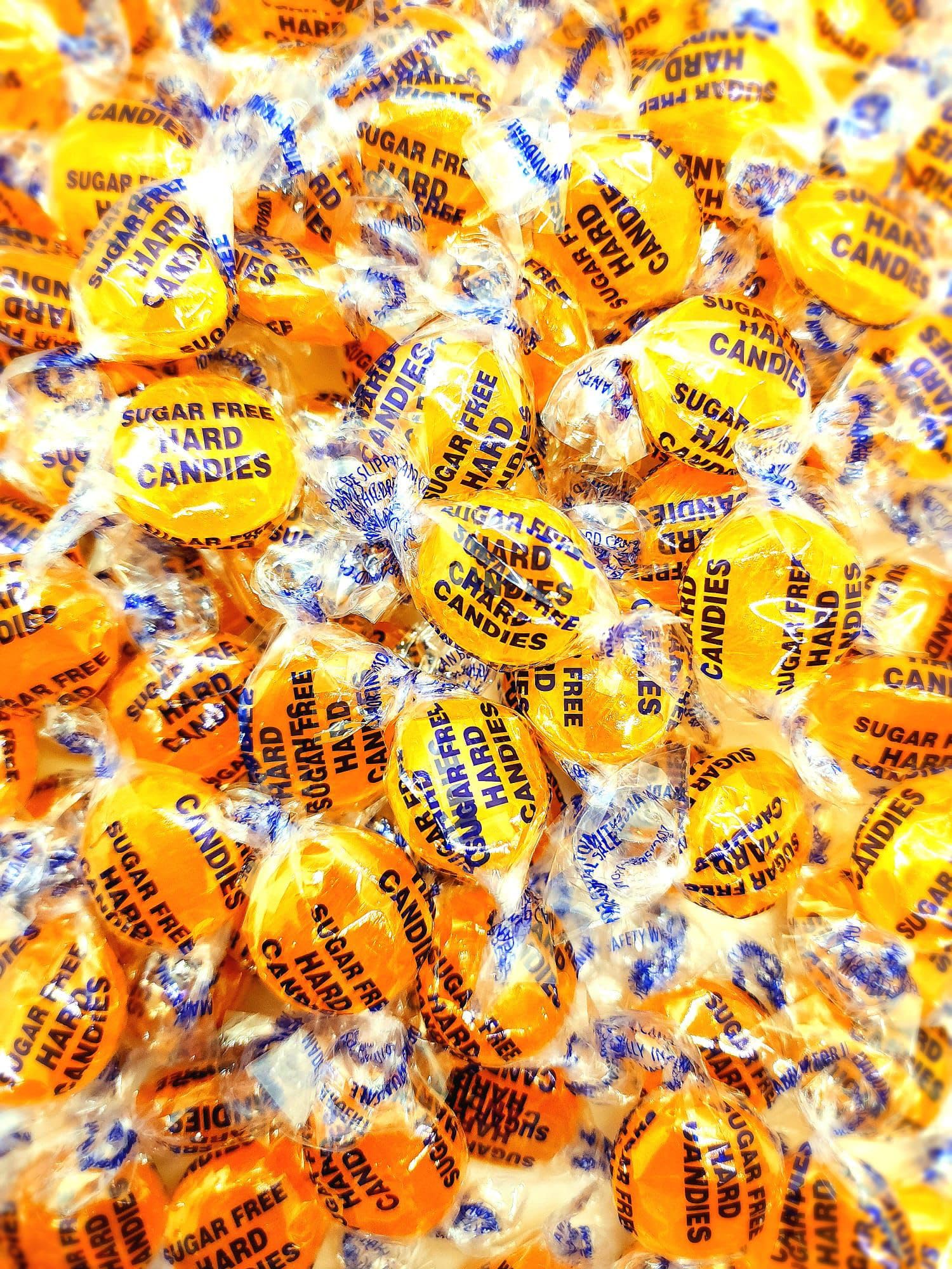 Sugar Free Butterscotch Hard Candy - 1 lb Delicious Bulk Candy Individually Wrapped - Gluten Free, Vegan, Keto Friendly Butterscotch Bag of Treats for Mima's Summer Mega Sale & Valentines Day