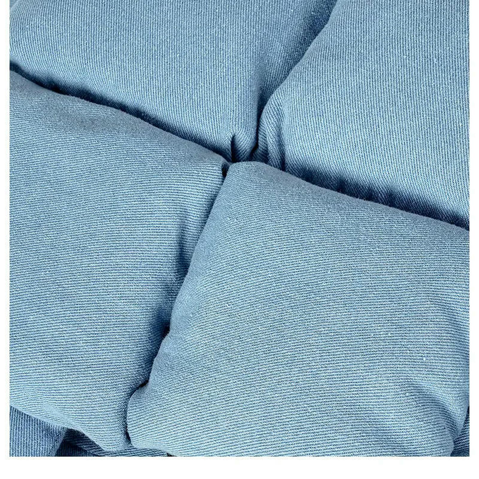 Borsa a Mano Donna Borse Tracolla da in Cotone Imbottito con Morbida Denim alla Moda, Inverno Caldo-Marrone
