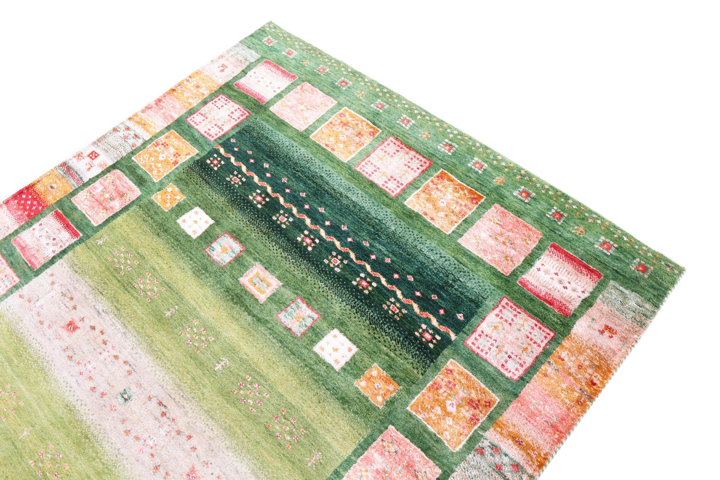 Gabbeh Loribaft 124x182 Ręcznie tkane Nowoczesny Dywan orientalny Dywan Indie