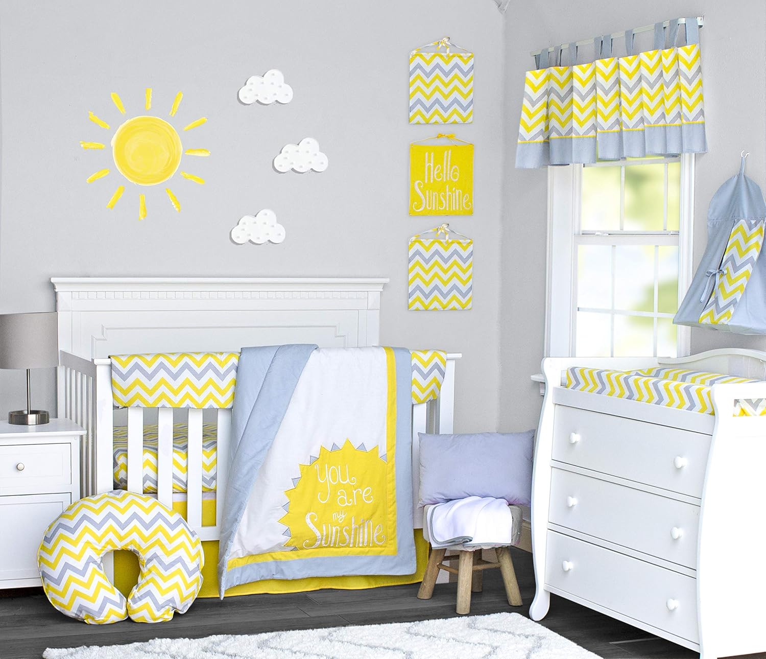 yellow crib bedding