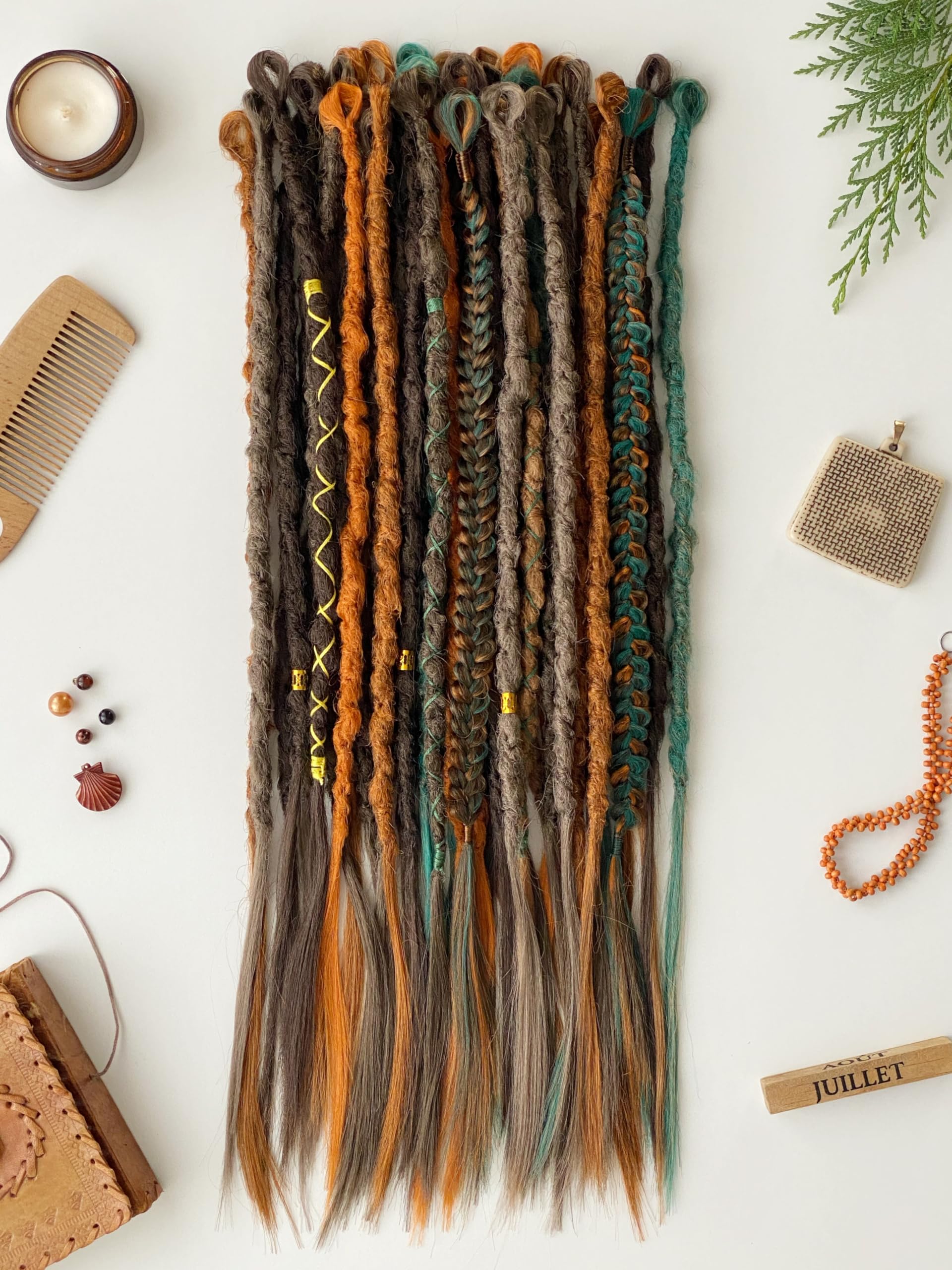 Dread Forest Wool Extensions Single And Double 18\