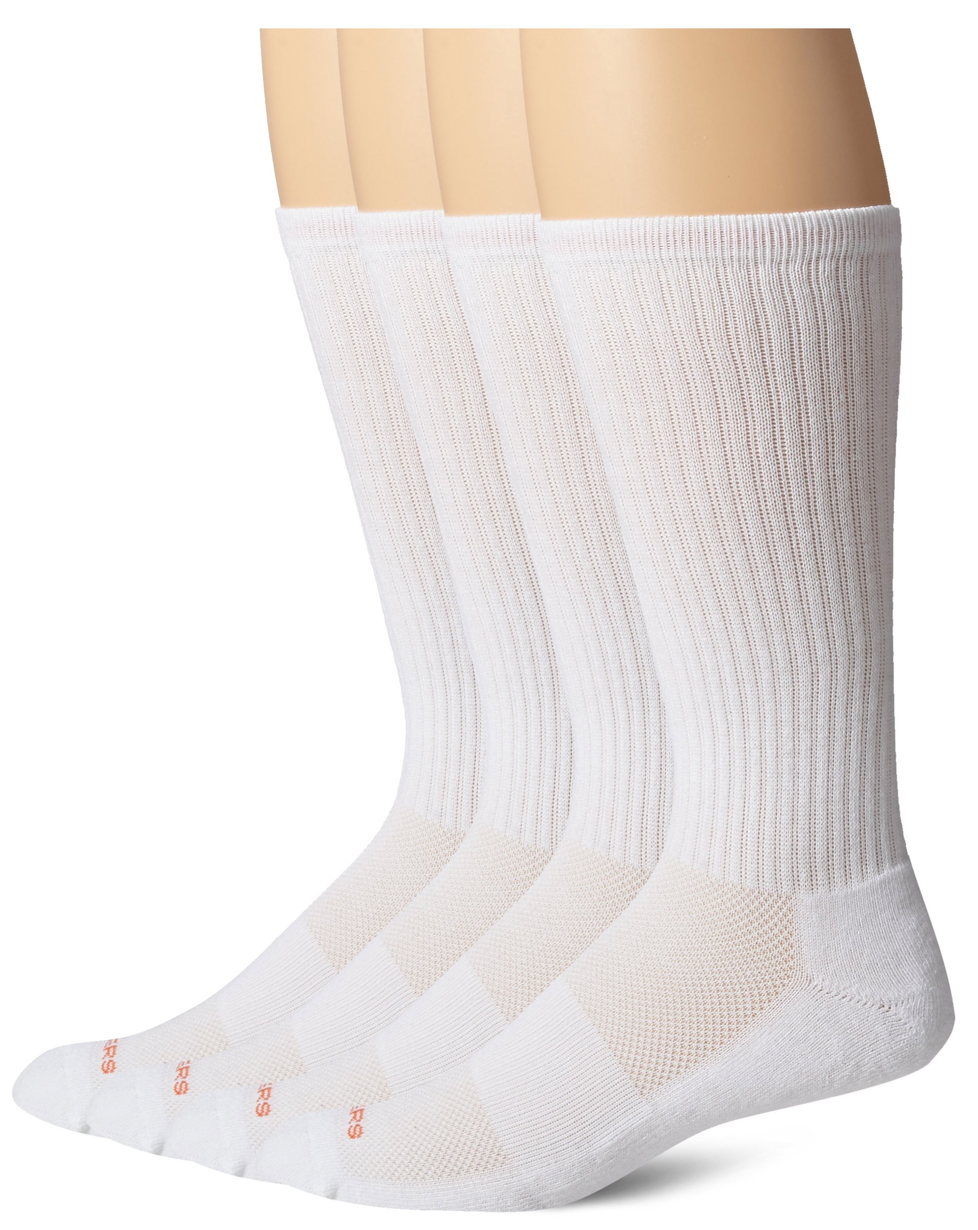 Dockers Men's 4 Pack Performance Mesh Top Crew Socks
