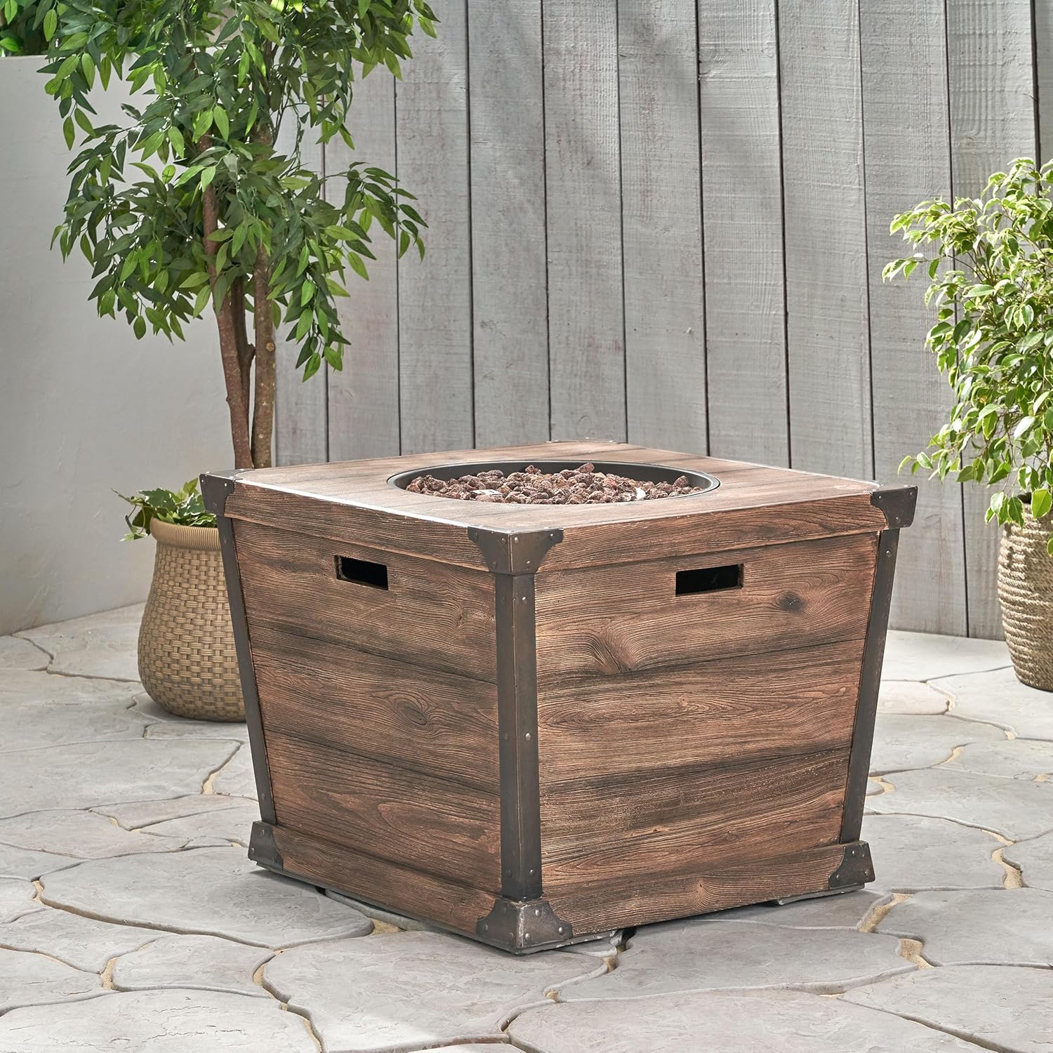 GOWE Delany 32¡± Square FIRE Pit - 40,000 BTU